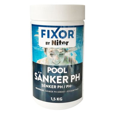 Fixor by Nitor Pool Sänker PH Granulat 1,5kg